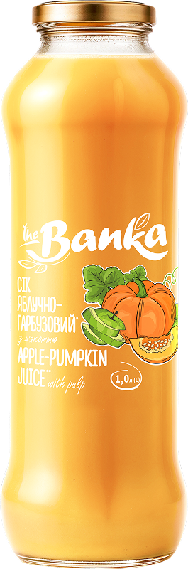 СІК ЯБЛУЧНО-ГАРБУЗОВИЙ ТМ "The Banka" 1л
